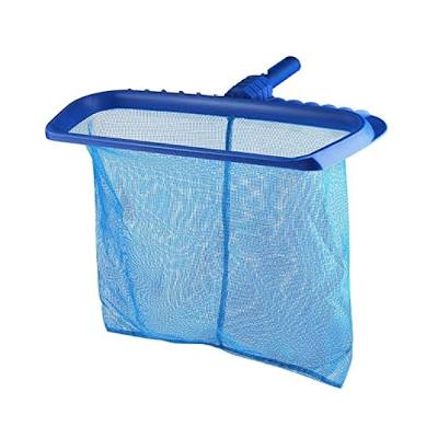 Heavy duty plastic leaf rake with long wearing mesh